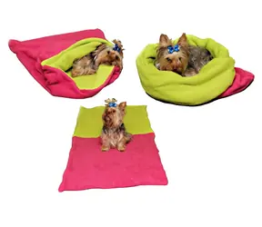 Marysa Bett 3 in 1 für Hunde dunkelrosa-hellgrün - Größe XL