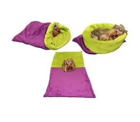 Marysa Bett 3 in 1 für Hunde lila-hellgrün - Größe XL