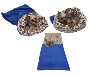 Marysa Bett 3 in 1 für Hunde blaubraune Räder - Größe XL