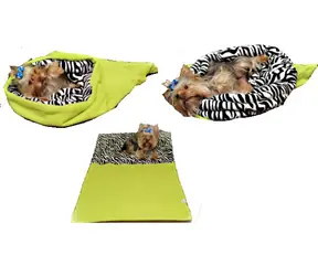 Marysa Bett 3 in 1 für Hunde hellgrün - ZEBRA - Größe XL