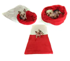 Marysa Bett 3 in 1 für Hunde herzrot - Größe XL