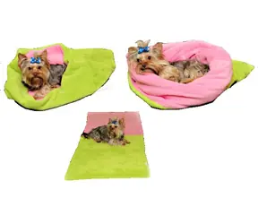 Marysa Bett 3 in 1 für Hunde hellgrün-rosa - Größe XL