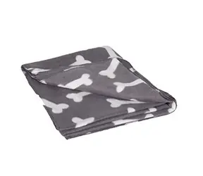 Flamingo Fleecedecke grauer Knochen 150x130cm