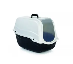 Beeztees ROMEO Toilette für Katzen schwarz-weiß