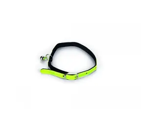 Beeztees Halsband für Katzen, reflektierend, gelb, 23-29 x 1 cm