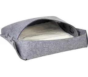 Flamingo GONZO Schlafsack für Katzen Filz grau 50x50x25cm