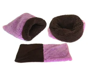 Marysa DE LUXE Bett 3 in 1 für Welpen & Kätzchen lila-dunkelbraun