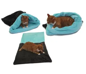 Marysa 3-in-1 Katzenbett dunkelgrau-türkis - Größe XL