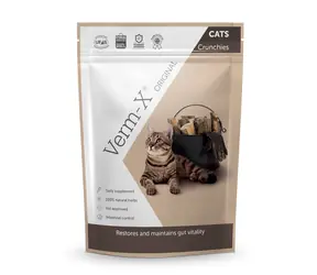 VERM-X Natürliches Granulat gegen Darmparasiten für Katzen 120 g