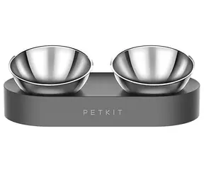 PetKit Bowl Fresh Nano Doppelnapf aus Metall mit verstellbarer Fixierung