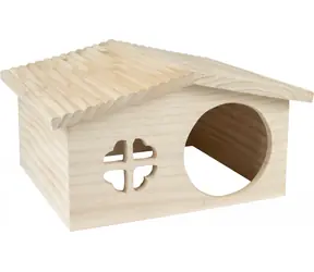 Flamingo STALLY Holzhaus für Nagetiere 32,5x27,5x17,5cm