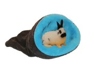 Marysa Bett 2 in 1 Mini für Nagetiere/Frettchen dunkelgrau-blau