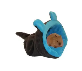 Marysa MYŠÁK Bett 2 in 1 Mini für Nagetiere/Frettchen dunkelgrau-blau