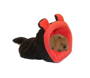 Marysa MYŠÁK Bett 2 in 1 Mini für Nagetiere/Frettchen dunkelgrau-rosa