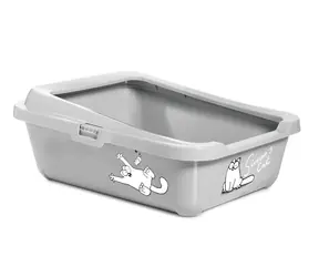 Karlie Simons Katzentoilette mit Rand 43x32x16cm