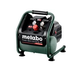 Metabo POWER 160-5 18 LTX BL OF / Akku ölfreier Kompressor / 18V / 5L / Druck 8 bar / 120 l/min