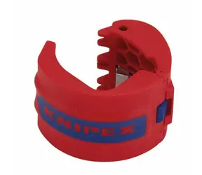 Knipex 90 22 10 bk Handschneider für PVC-Rohre und Dichtungsmanschetten 