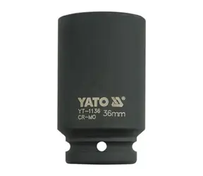 YATO YT-1136 / 3/4"-Schlagschrauber-Einsatz, tiefer Sechskant, 36 mm / CrMo / Abverkauf