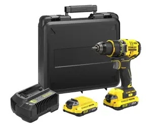 Stanley V20 SFMCD720D2K / Akku-Bohrschrauber / 18V / 2100 U/min / 80 Nm / 2x 2,0Ah