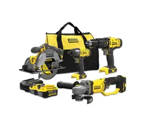 Stanley V20 SFMCK469M2 / Akku-Werkzeugset / SFMCD711&SFMCF800&SFMCG400&SFMCS500/ 4x18V / 2x 4,0Ah