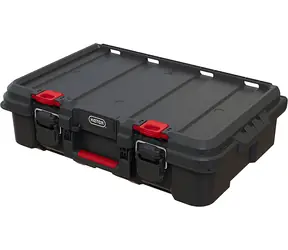 Keter Stack'N'Roll Werkzeugkoffer schwarz / 52,6 x 14,8 x 34,1 cm