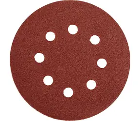 YATO YT-83452 / Schleifpapier mit Löchern / Durchmesser 125 mm / Körnung 60 / Klettverschluss / 5 Stk