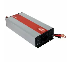 Carpoint Spannungswandler 12V DC auf 230V 50Hz 1500W AC - mit Anschluss an Autobatterieklemmen