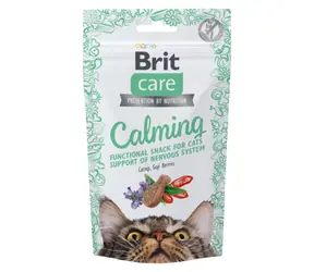 Brit Care Cat Snack Calming 50 g / Halbweicher, funktioneller Leckerbissen