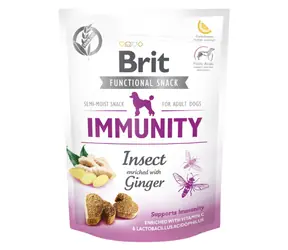Brit Care Dog Functional Snack Immunity Insect 150 g / Funktionelle halbweiche Leckerbissen für Hunde