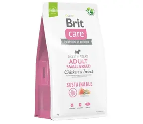 Brit Care Dog Sustainable Adult Small Breed Chicken & Insect 7 kg / Alleinfuttermittel für Hunde / kleine Rassen (1-10 kg)