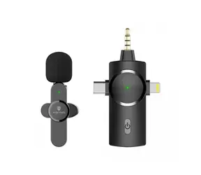 Viking -Funkmikrofon mit Clip M360 / Anschluss USB-C/Lightning/3,5-mm-Buchse / 20 Hz-20000 Hz