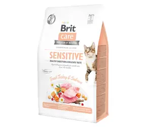 Brit Care Cat Grain-Free Sensitive Gesunde Verdauung und zarter Geschmack 400 g / Katzen mit empfindlicher Verdauung