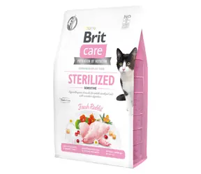 Brit Care Cat Grain-Free Sterilised Sensitive 2 kg / Alleinfuttermittel für ausgewachsene und sterilisierte Katzen 