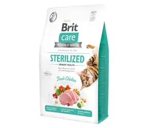 Brit Care Cat Grain-Free Sterilised Urinary Health 2 kg / Alleinfuttermittel für ausgewachsene und sterilisierte Katzen 