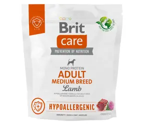 Brit Care Dog Hypoallergenic Adult Medium Breed 1 kg / Komplettes Hundefutter / Hypoallergen / 10 - 25 kg