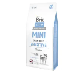 Brit Care Mini Grain Free Sensitive 7 kg / Komplettes Hundefutter / Hypoallergen / für empfindliche Hunde