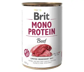 Brit Mono Protein Beef 400 g / Dose für Hunde / 100 % reines Rinderprotein