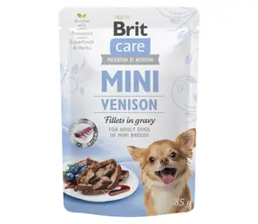 Brit Care Mini-Hirschfilets in Soße 85 g / Beutel für Hunde