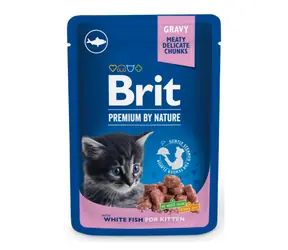 Brit Premium Katzenbeutel mit Fischkätzchen 100 g / Beutel für Katzen