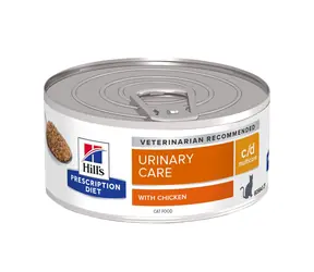 Hill's Prescription Diet Harnpflege c/d Multicare 156 g / Dosenfutter für Katzen / Pflege des Harnsystems