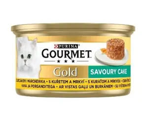 PURINA GOURMET GOLD Huhn mit Karotten 85 g / Dosenfutter für Katzen