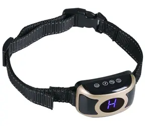 HELMER TC 32 schwarz / Elektronisches Antibellhalsband für Hunde / Umfang 17 bis 55 cm / IP67  