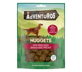 PURINA Adventuros Nuggets 90 g / Belohnung für Hunde / Wildschwein