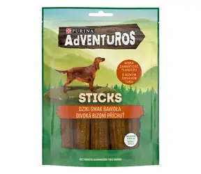 PURINA Adventuros Sticks 120 g / Belohnung für Hunde / Bison