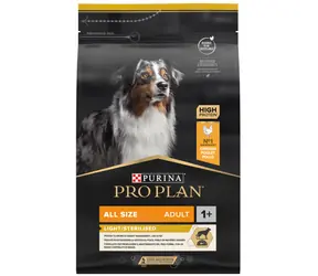PURINA Pro Plan Adult Light/Sterilisiert 3 kg / für ausgewachsene Hunde / Übergewicht & Kastration