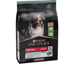 PURINA Pro Plan Adult Medium Sensitive Digestion 3 kg / für erwachsene Hunde / mittelgroße Rassen / empfindlicher Magen
