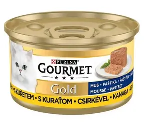 PURINA GOURMET GOLD Lachs & Huhn 85 g / Dosenfutter für Katzen / mit Huhn und Lachs