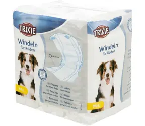 TRIXIE 23642 Papierwindeln für Hunde ML 45-60 cm 12 Stk