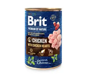 Brit Premium by Nature Huhn mit Herzen 400 g / Dose für Hunde / Huhn mit Herzen