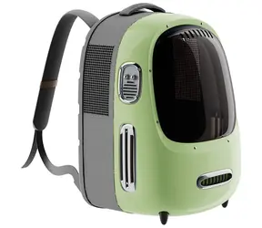 PetKit Breezy2 SMART Cat Carrier grün / Rucksack für Haustiere / 13x12x18 cm
